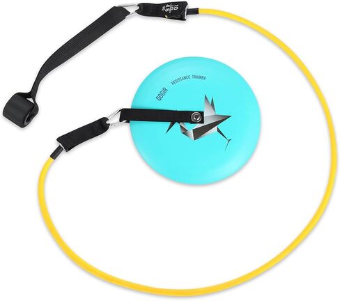 QOGIR Resistance Trainer for Disc Golf, Practice Backhand or Forehand Throws to Improve Your Disc Golf Technique, Increase Strength in Your Pull Through, Gain Extra Distance, Disc Shaped Grip. in Kuwait