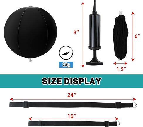 Golf Training Aid, Smart Ball for Golf Swing Trainer, Golf Training Ball Between Arms - Connector & Hanger Golf Practice Equipment, Inflatable Golf Swing Ball - Posture Correction for Beginners in Kuwait