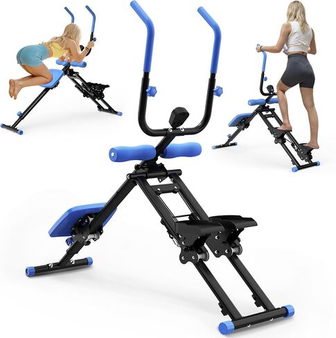 جهاز تمارين البطن والدرج 2 في 1 من كينماك - مدرب متعدد الوظائف - ترقية عالية الكفاءة لجهاز Stairmaster وجهاز تدريب عضلات البطن، معدات تمارين الجسم بالكامل لتمارين الصالة الرياضية المنزلية in Kuwait