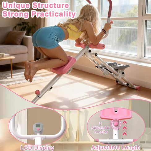 جهاز تمارين البطن والدرج 2 في 1 من كينماك - مدرب متعدد الوظائف - ترقية عالية الكفاءة لجهاز Stairmaster وجهاز تدريب عضلات البطن، معدات تمارين الجسم بالكامل لتمارين الصالة الرياضية المنزلية in Kuwait