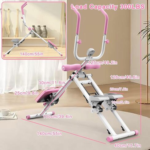 جهاز تمارين البطن والدرج 2 في 1 من كينماك - مدرب متعدد الوظائف - ترقية عالية الكفاءة لجهاز Stairmaster وجهاز تدريب عضلات البطن، معدات تمارين الجسم بالكامل لتمارين الصالة الرياضية المنزلية in Kuwait