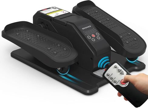 Under Desk Elliptical Machine, Electric Elliptical Leg Exerciser for Senior, Quiet and Compact Electric Seated Pedal Exerciser for Home with Display Monitor, Remote Control and 12 Adjustable Speeds in Kuwait