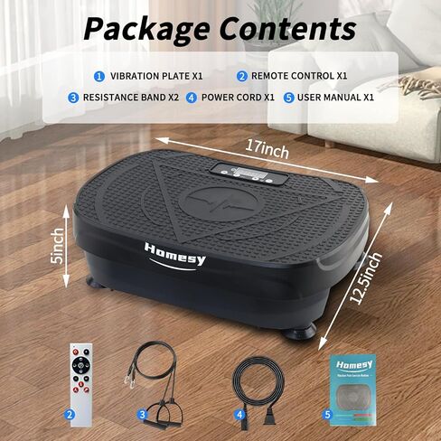 آلة تمرين لوحة الاهتزاز المنزلية، لوحة اهتزاز للتصريف اللمفاوي، لوحة منصة اهتزاز الجسم بالكامل للياقة البدنية المنزلية وحرق الدهون، معدات صالة الألعاب الرياضية للنساء والرجال in Kuwait