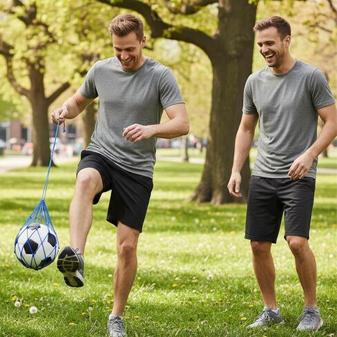 2 Pcs Soccer Kick Trainer, Football Return Net Fits Size 3, 4, 5 Balls Soccer Training Aid Equipment for Throw Solo Juggling Practice in Saudi Arabia