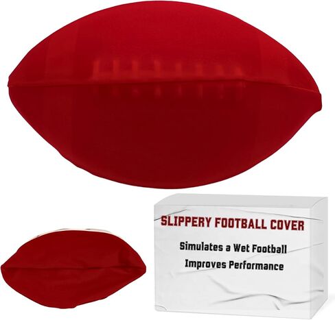 غطاء كرة القدم الزلقة | معدات تدريب كرة القدم لتحسين القبضة ومنع التحسس | ملحقات تدريب لاعب الوسط وجهاز الاستقبال للركض الخلفي | يناسب المقاس القياسي 9 | تدريب لأيام اللعبة الممطرة in Kuwait