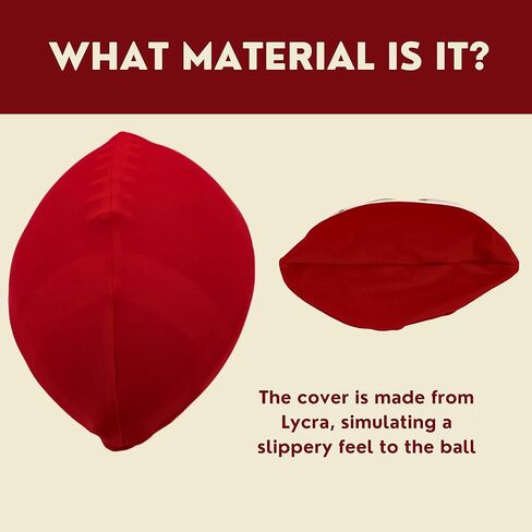 غطاء كرة القدم الزلقة | معدات تدريب كرة القدم لتحسين القبضة ومنع التحسس | ملحقات تدريب لاعب الوسط وجهاز الاستقبال للركض الخلفي | يناسب المقاس القياسي 9 | تدريب لأيام اللعبة الممطرة in Kuwait