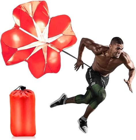 Running Speed Chute Resistance Parachute 56 inch Powerchute Umbrella Training Sprint Power Soccer Trainer for Runner, Football, Soccer Drilling in Saudi Arabia