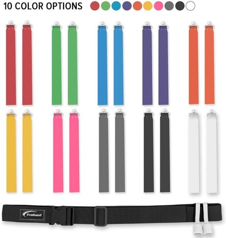 Trained Flag Football Set – Adjustable Flag Football Belt with 2 Flags & Audible Pop – Durable Flag Football Gear for Youth, Kids & Adults in Kuwait