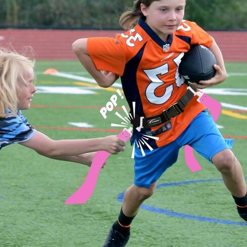 Trained Flag Football Set – Adjustable Flag Football Belt with 2 Flags & Audible Pop – Durable Flag Football Gear for Youth, Kids & Adults in Kuwait