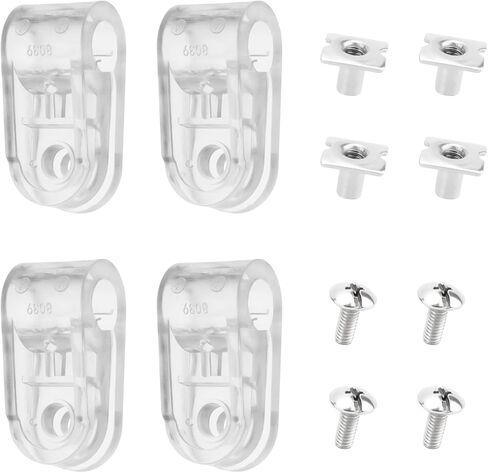 Football Helmet Facemask Clips Kit for Riddell Speedflex Youth & Adult Helmet Repair Kit, Football Helmet Face Mask Bracket Hardware Kit Including Screws & Nuts - 4 PCS in Kuwait