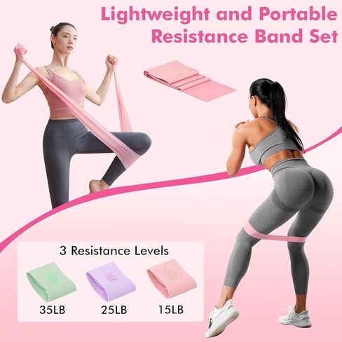 مجموعة معدات البيلاتيس للتمرينات المنزلية، مجموعة أساسيات البيلاتيس المنزلية للنساء مع حلقة بيلاتيس ومجموعة كرات، وأشرطة مقاومة، وحزام يوغا، ومزلجات أساسية، وكرة تدليك، وإكسسوارات جوارب للمبتدئين in Kuwait