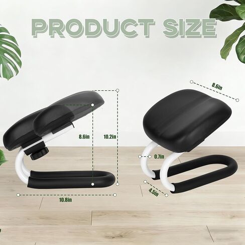 Meditation Bench,Adjustable Kneeling Meditation Stool,Metal Kneeling Stool with Non-Slip Cushion,Ergonomic Meditation Chair,Seiza Chair,Portable Yoga Stool for Meditation Yoga Home Prayer in Kuwait