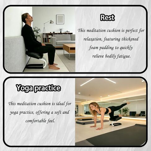 مقعد التأمل، كرسي ركوع معدني قابل للتعديل، كرسي تأمل غير قابل للانزلاق مع وسادة، كراسي تأمل مريحة أو مقعد يوجا، كراسي سيزا للتأمل، الاستوديوهات المنزلية، غرف اليوغا. in Kuwait