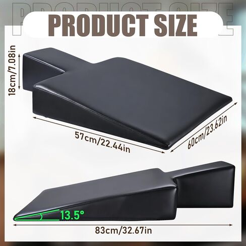 TOBWOLF Pilates Wedge, Non-Slip Workout Wedge for Pilates Reformer, Removable Wedge Mat for Prenatal Exercise & Beginners, Gentle Support Cushion for Reformer, Mat, Home & Studio Use in Saudi Arabia