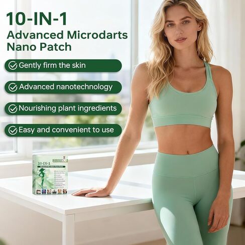 Moringa Patch,10-in-1 Nano Microdarts Patch,Natural Formula for Women and Men Suitable for All Skin(3 Boxes) in Kuwait