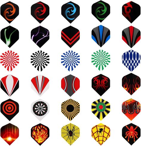 Accmor 90pcs Standard Dart Flights Set, Dart Flights for Steel Tip Darts/Soft Plastic Tip Darts, Dart Replacement Flights Accessories in Saudi Arabia