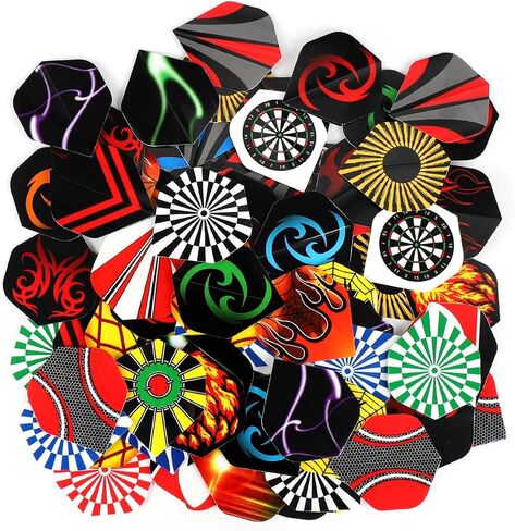 Accmor 90pcs Standard Dart Flights Set, Dart Flights for Steel Tip Darts/Soft Plastic Tip Darts, Dart Replacement Flights Accessories in Saudi Arabia