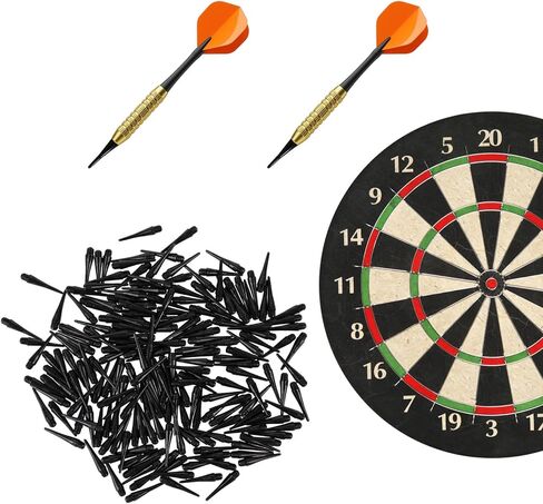 200 Pack 2BA Thread Soft Dart Tips - Premium Plastic Replacement Points, Essential Accessories for Electronic Dartboards & Soft Tip Darts, Good Gifts for Men Women in Kuwait