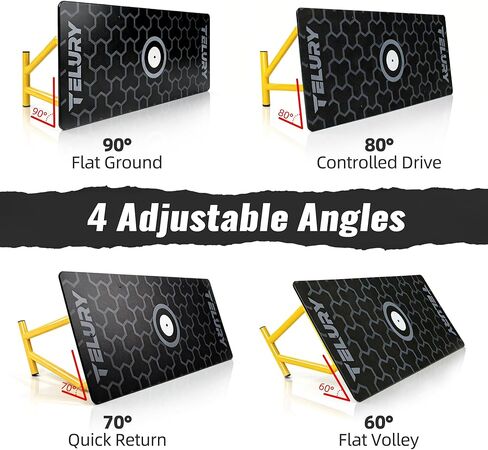 4-Angle Soccer Rebounder Board, Portable Soccer Rebound Wall for Passing, First Touch & Shooting Training, Heavy Duty HDPE Kick Back Trainer in Kuwait