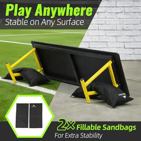 4-Angle Soccer Rebounder Board, Portable Soccer Rebound Wall for Passing, First Touch & Shooting Training, Heavy Duty HDPE Kick Back Trainer in Kuwait