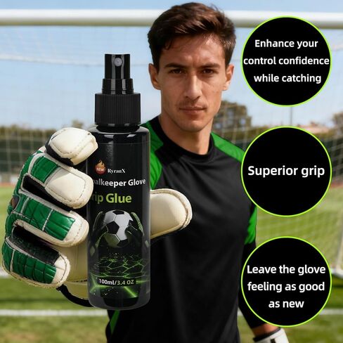 Easter Gifts Goalkeeper Glove Grip Spray, 100ml, Professional Soccer Training Equipment for Goalie Gloves Easter Gift in Saudi Arabia