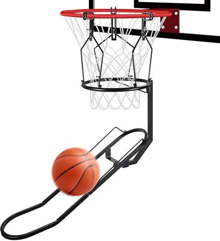 GADFISH كرة السلة Rebounder، ملحق عودة كرة السلة قابل للدوران 180 درجة مع 3 خطافات كبيرة ثابتة، ملحقات كرة سلة شديدة التحمل، مساعدة تدريب على إرجاع الكرة لطوق كرة السلة بحافة 18 بوصة in Saudi Arabia