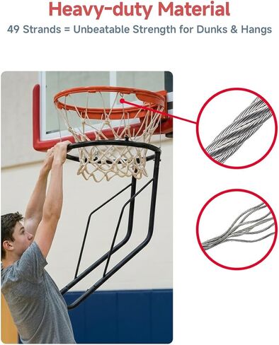 Basketball Rebounder, Heavy Duty & Quick Release Basketball Return Attachment, 180 Degree Rotatable Chute Shot Returner for 18" Rim Indoor and Outdoor Basketball Trainning Equipment in Saudi Arabia