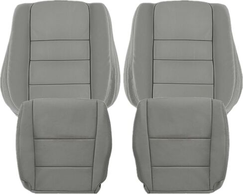 NLQR Driver and Passenger Side Bottom & Back Seat Covers Replacement Leather Gray Compatible with Honda Accord 2008 2009 2010 2011 2012 in Kuwait
