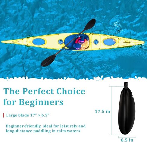 Floating Kayaking Oars,Paddle Board Paddle Detachable Adjustable Alloy Shaft Lightweight Ideal for Kayak Surfing Water Sports Adults Beginners in Kuwait
