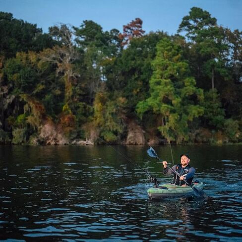 Pelican Argo 100X - Angler Sit in Fishing Kayak - Vapor Black Lime - إسطبل خفيف الوزن - مقعد مبطن Ergoform ™ - 10 قدم in Saudi Arabia