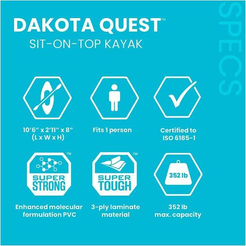 INTEX 68245EP Dakota Quest Sit-On-Top Inflatable Kayak in Saudi Arabia