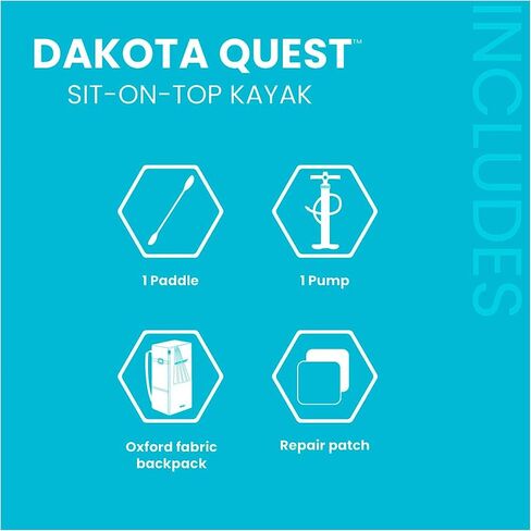 INTEX 68245EP Dakota Quest Sit-On-Top Inflatable Kayak in Saudi Arabia