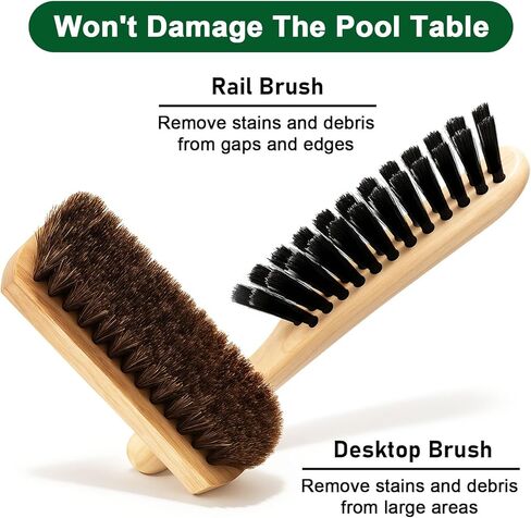 8pcs Pool Table Cleaning Kit - Powerful Cleaner Quickly Breaks Down Chalk & Stains, Restores Felt Smoothness - With Crevice Cleaning Brush and Anti-Static Glove - Gift for Billiard Enthusiasts in Kuwait