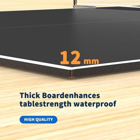 Ping Pong Table Topper for Pool Table,Foldable 8x4 FT Ping Pong Conversion Top with Net Set for Billiard Table w/Net & Foam Padding, Easy Conversion in Saudi Arabia