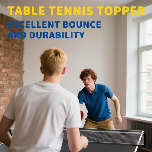 Ping Pong Table Topper for Pool Table,Foldable 8x4 FT Ping Pong Conversion Top with Net Set for Billiard Table w/Net & Foam Padding, Easy Conversion in Saudi Arabia