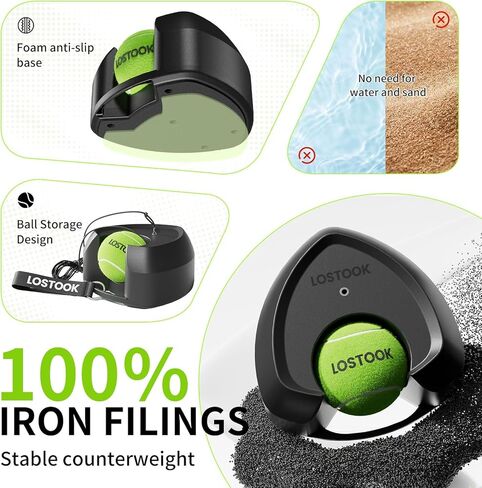 No-Fill Tennis Trainer, Solo Play Set for Backyard, Family Fun Skill Builder Kids Adults Beginners in Kuwait