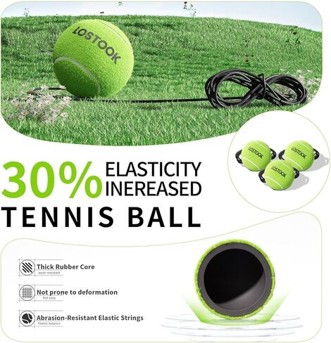 No-Fill Tennis Trainer, Solo Play Set for Backyard, Family Fun Skill Builder Kids Adults Beginners in Kuwait