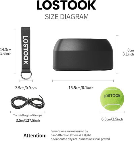 No-Fill Tennis Trainer, Solo Play Set for Backyard, Family Fun Skill Builder Kids Adults Beginners in Kuwait