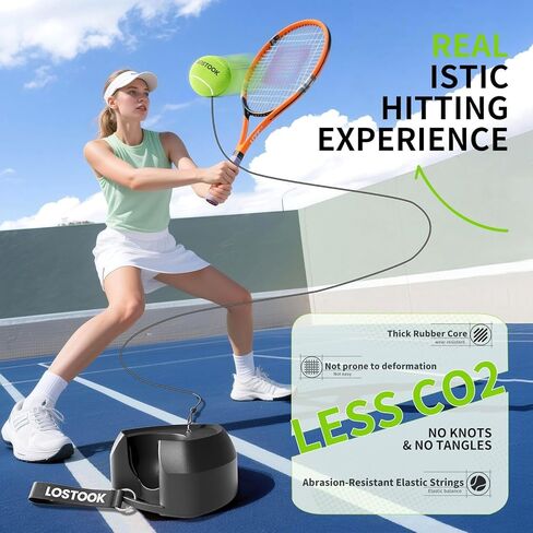 No-Fill Tennis Trainer, Solo Play Set for Backyard, Family Fun Skill Builder Kids Adults Beginners in Kuwait