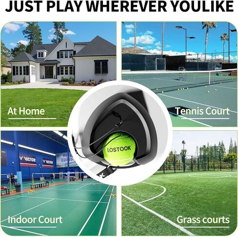 No-Fill Tennis Trainer, Solo Play Set for Backyard, Family Fun Skill Builder Kids Adults Beginners in Kuwait