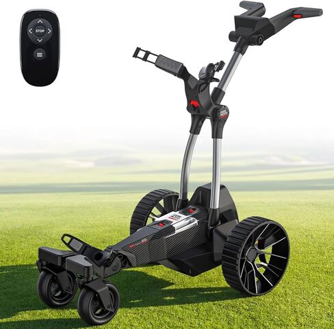 KEMIMOTO ApexR Electric Golf Cart with Power Assist Mode, 492FT Remote Control, Dual 240W Motor 36 Hole Battery, IPX5 Water Resistant Compact Folding Golf Caddy w/ USB-C, Drink & Umbrella Holder in Saudi Arabia