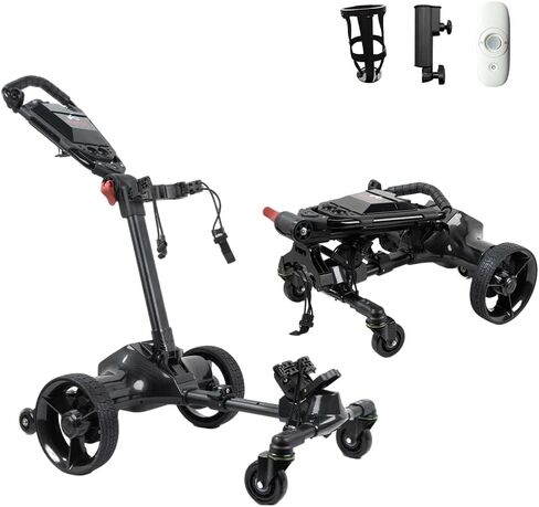 G3 Electric Golf cart,Electric Golf Push Cart Auto Follow You, 45 Holes Battery,Remote/APP/Manual Control,Anti-Tipping,Electric Golf Push cart with Remote,Umbrella,& Phone Holder in Saudi Arabia