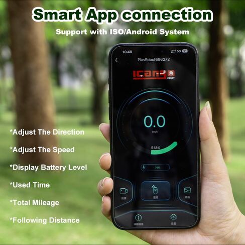 G3 Electric Golf cart,Electric Golf Push Cart Auto Follow You, 45 Holes Battery,Remote/APP/Manual Control,Anti-Tipping,Electric Golf Push cart with Remote,Umbrella,& Phone Holder in Saudi Arabia