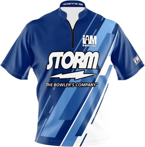 Logo Infusion I AM Bowling Jersey ياقة وشاح بأكمام قصيرة 2227-ST صنع في الولايات المتحدة الأمريكية Storm in Saudi Arabia