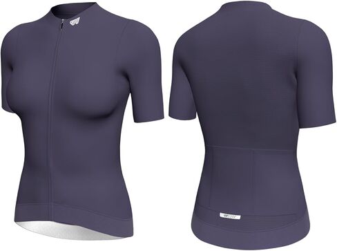 Wulibike Cycling Jersey Women Short Sleeve,Breathable Bike Shirt with 3 Rear Pockets for Summer Road Cycling & Casual Rides in Saudi Arabia