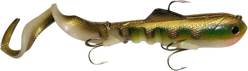 Super-D Swimbait - Realistic Fishing Lures for Bass, Musky, Walleye, Crappie, and More - Fishing Gifts for Men - 4.7oz 9" (14" w/Tail) Swim Baits, Bass Lures (Dark Side Sucker) in Kuwait