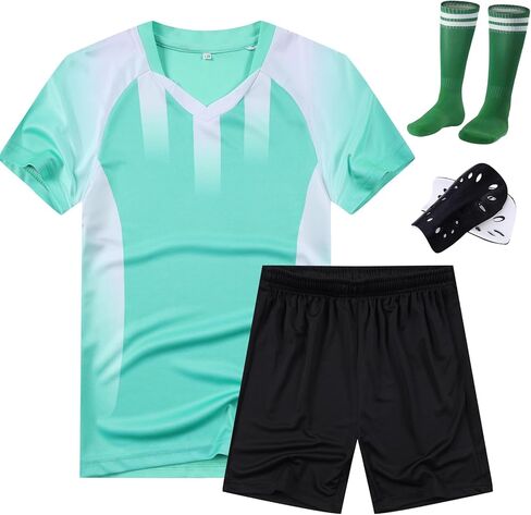 Children's football uniform set, boys and girls training short-sleeved youth team uniform for kids in Saudi Arabia