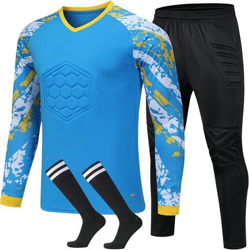Youth Goalkeeper Kit for Boys and Girls - Football Goalkeeper Jersey and Shorts for Kids in Saudi Arabia