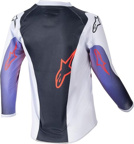 Alpinestars 3730124-924-XXS: Kids Racer - جرافيك 1 جيرسي Lt Gray/Hot Orng/Black 2Xs in Saudi Arabia