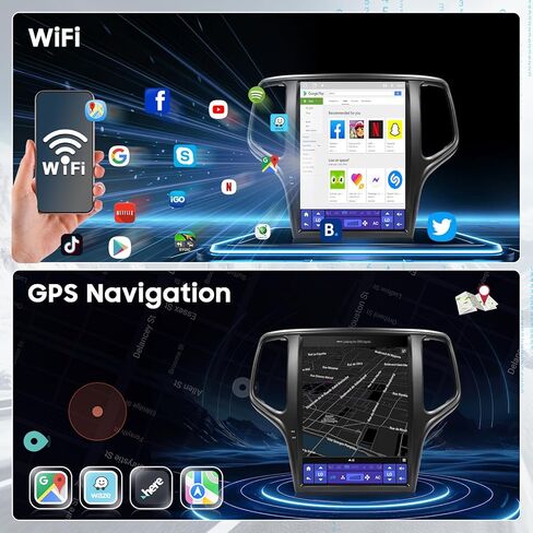 ترقية راديو سيارة ستيريو للسيارة لـ Chevy Silverado و GMC Sierra 2014 2015 2015 2017 2017 ، 13.1 "شاشة 2K Android 12 2+32GB CARPLAY و Android Auto/DSP/GPS/Bluetooth/WIFI/1080p الكاميرا الخلفية in Kuwait